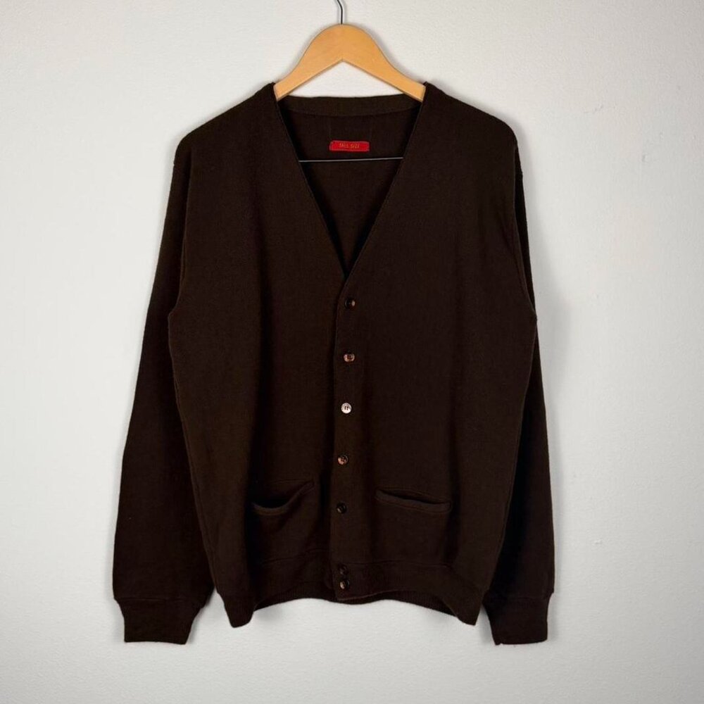 Vintage Brown Cardigan Earth Tone Baggy Essentials